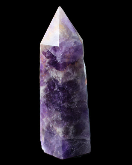 Amethyst obelisk 165*59mm 830g in sunlight - Rocks and Things Store