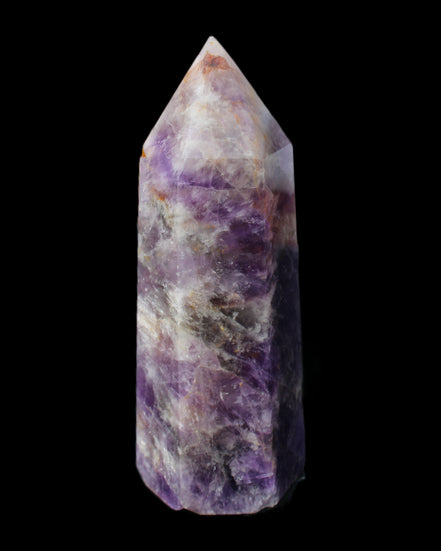 Amethyst obelisk 165*59mm 830g in sunlight - Rocks and Things Store