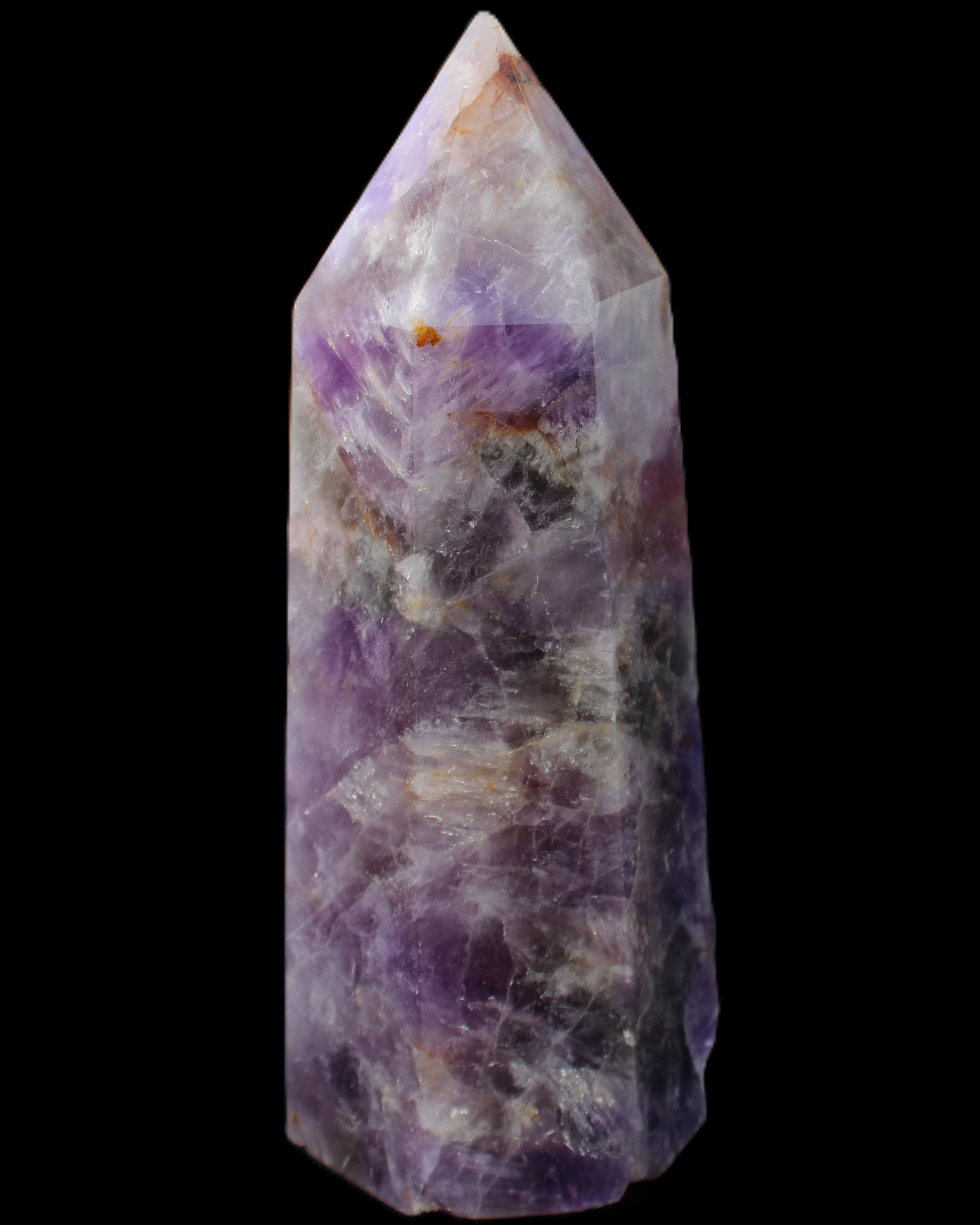 Amethyst obelisk 165*59mm 830g in sunlight - Rocks and Things Store