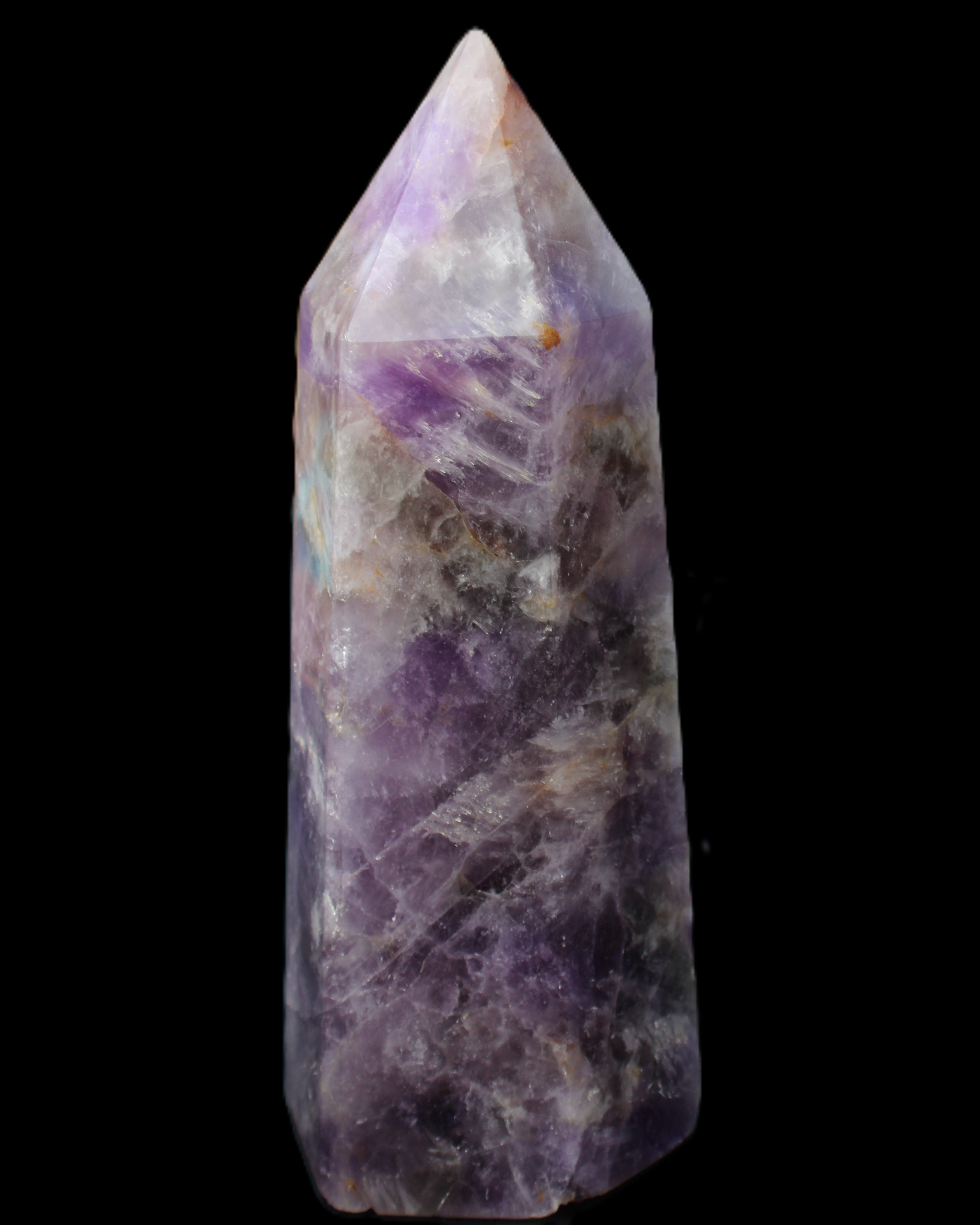 Amethyst obelisk 165*59mm 830g in sunlight - Rocks and Things Store