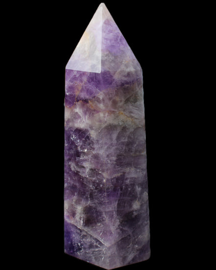 Amethyst obelisk 165*59mm 830g in sunlight - Rocks and Things Store