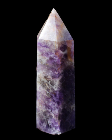 Amethyst obelisk 165*59mm 830g in sunlight - Rocks and Things Store