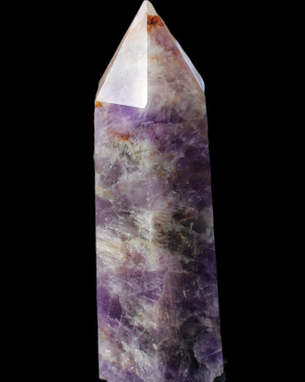 Amethyst obelisk 165*59mm 830g in sunlight - Rocks and Things Store