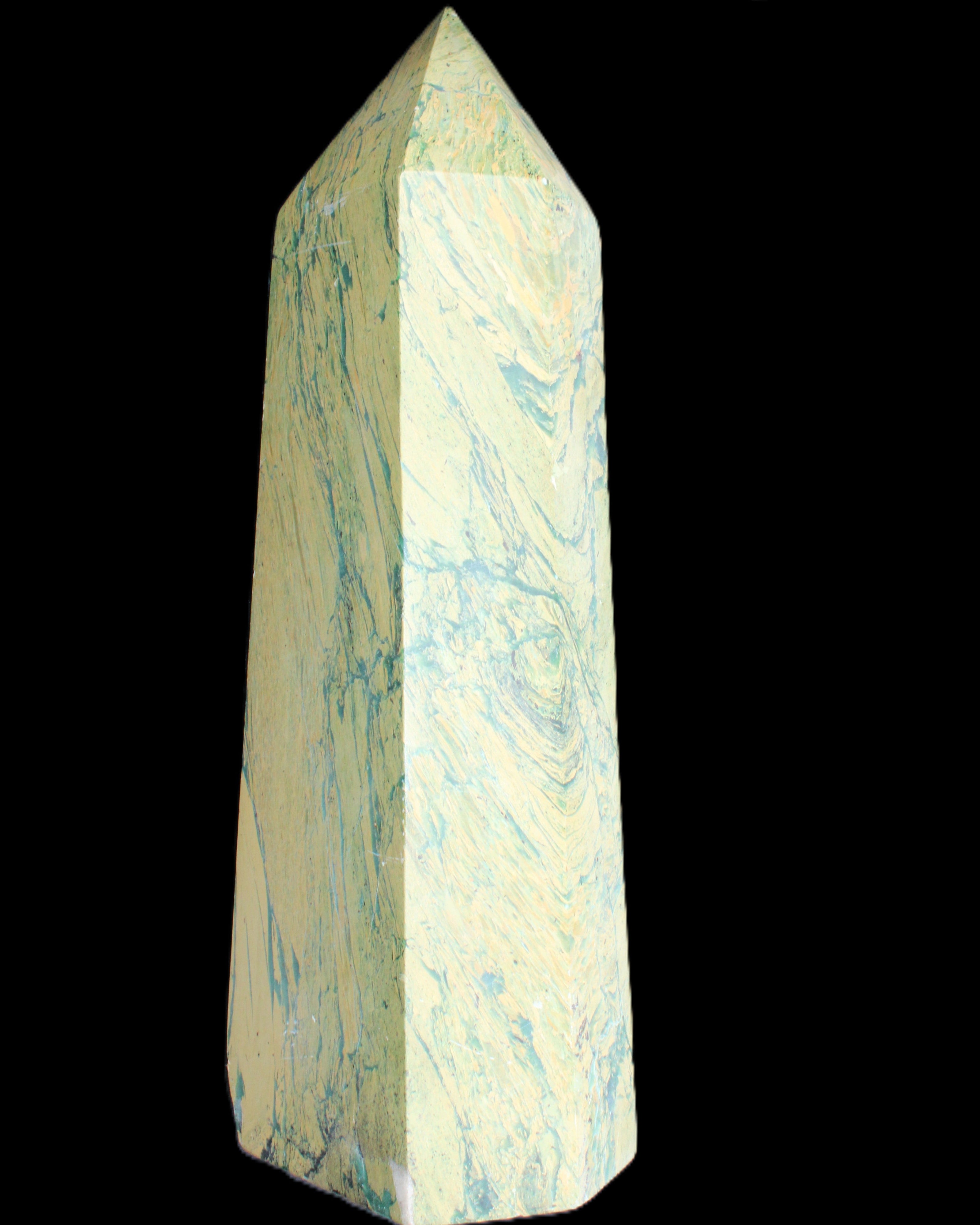 Phoenix Stone obelisk 1008g in sunlight - Rocks and Things Store