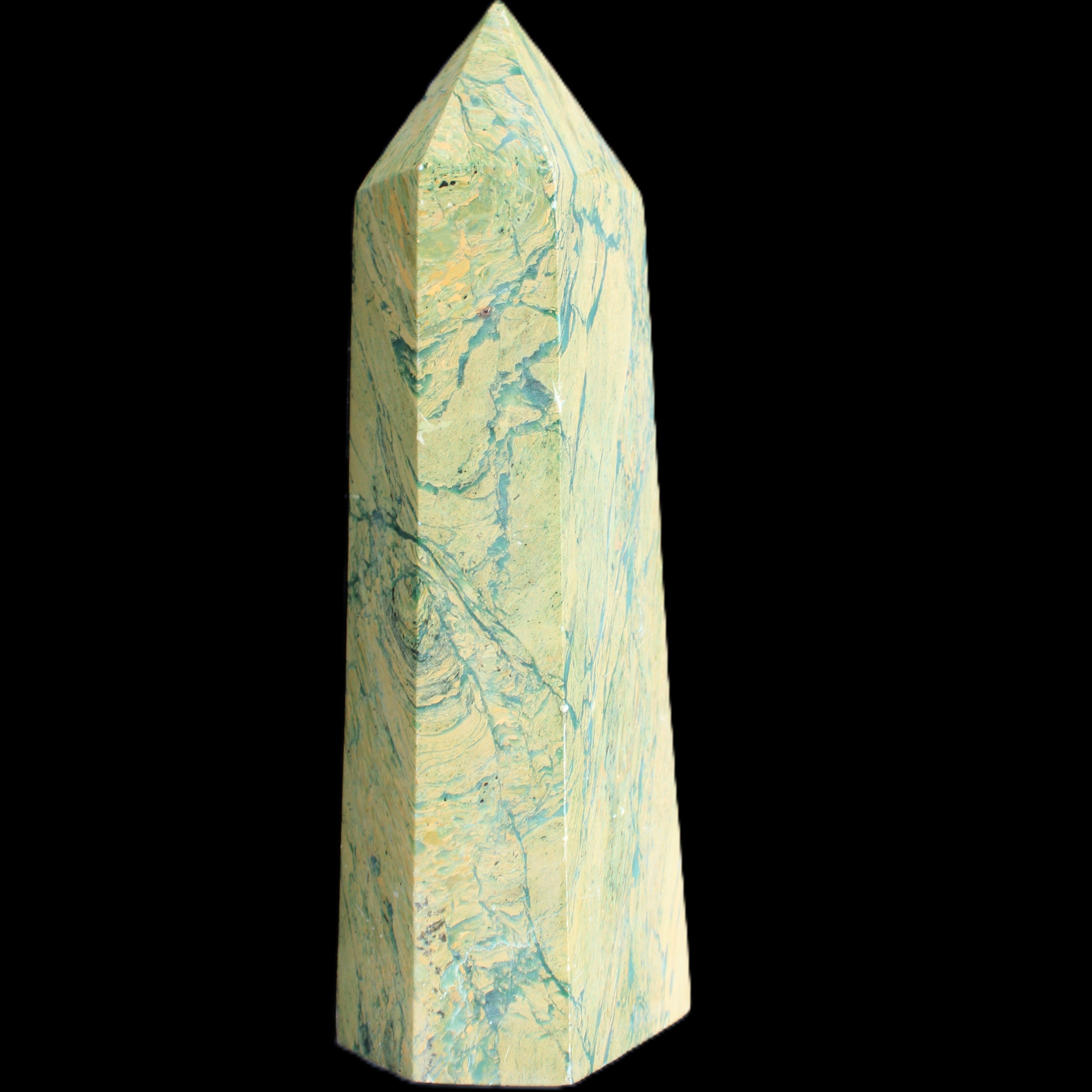 Phoenix Stone obelisk 1008g in sunlight - Rocks and Things Store