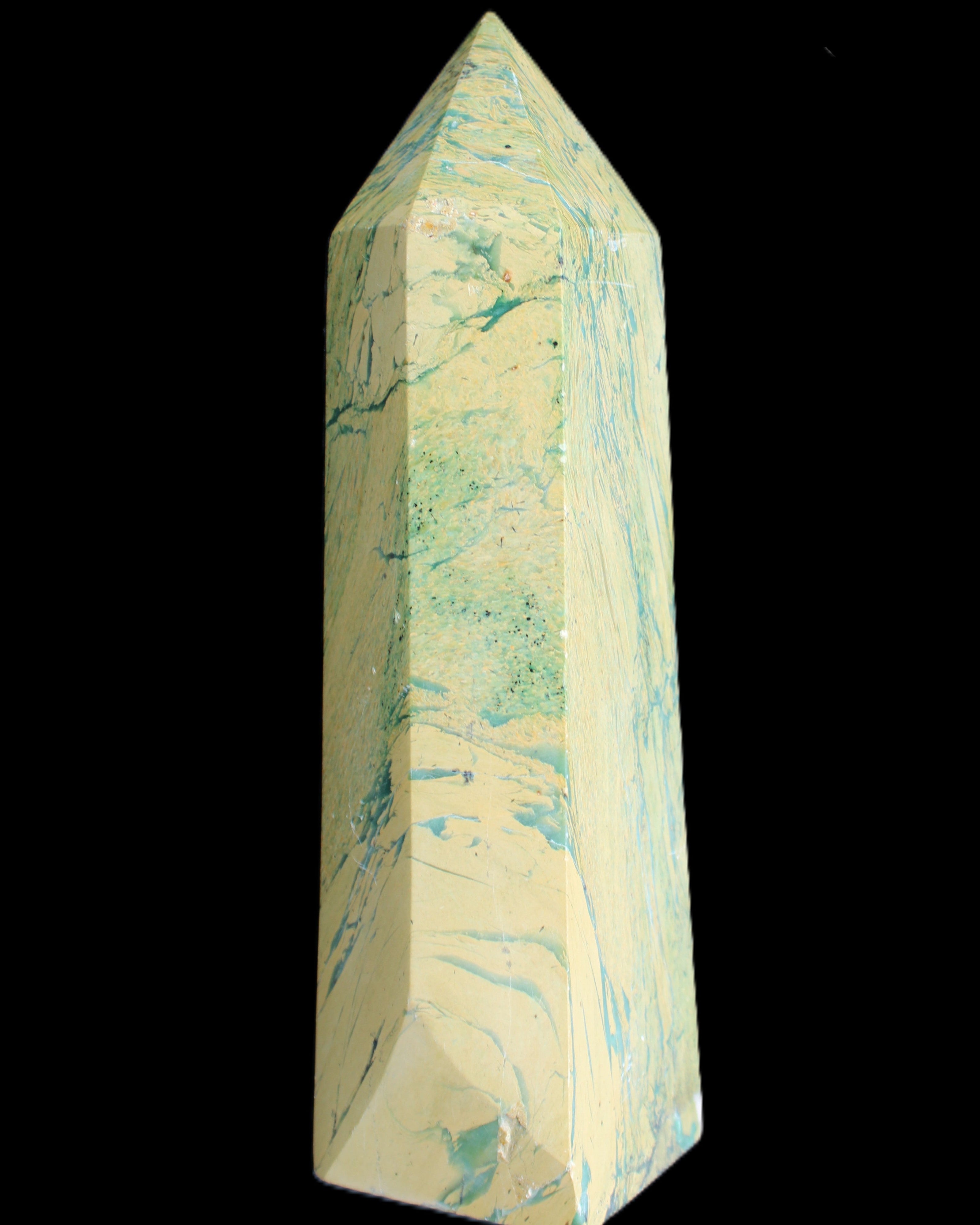 Phoenix Stone obelisk 1008g in sunlight - Rocks and Things Store