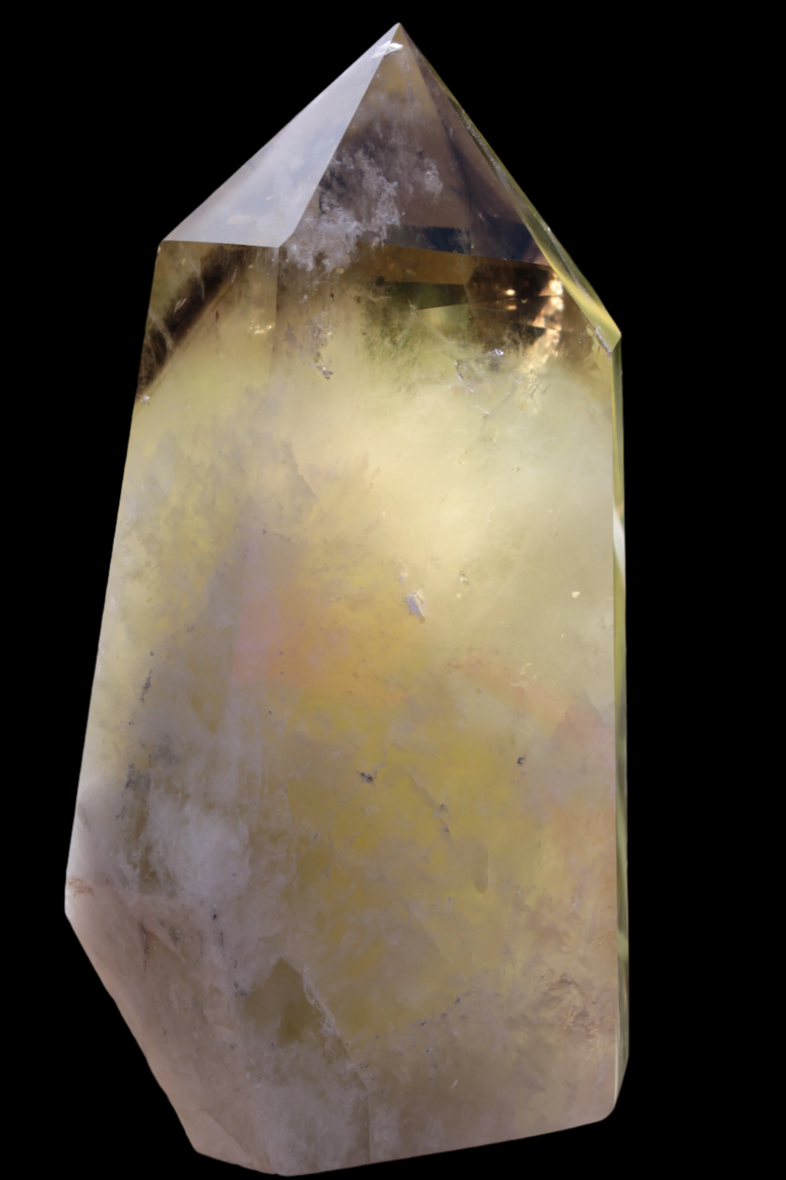 Citrine obelisk 5840g in sunlight