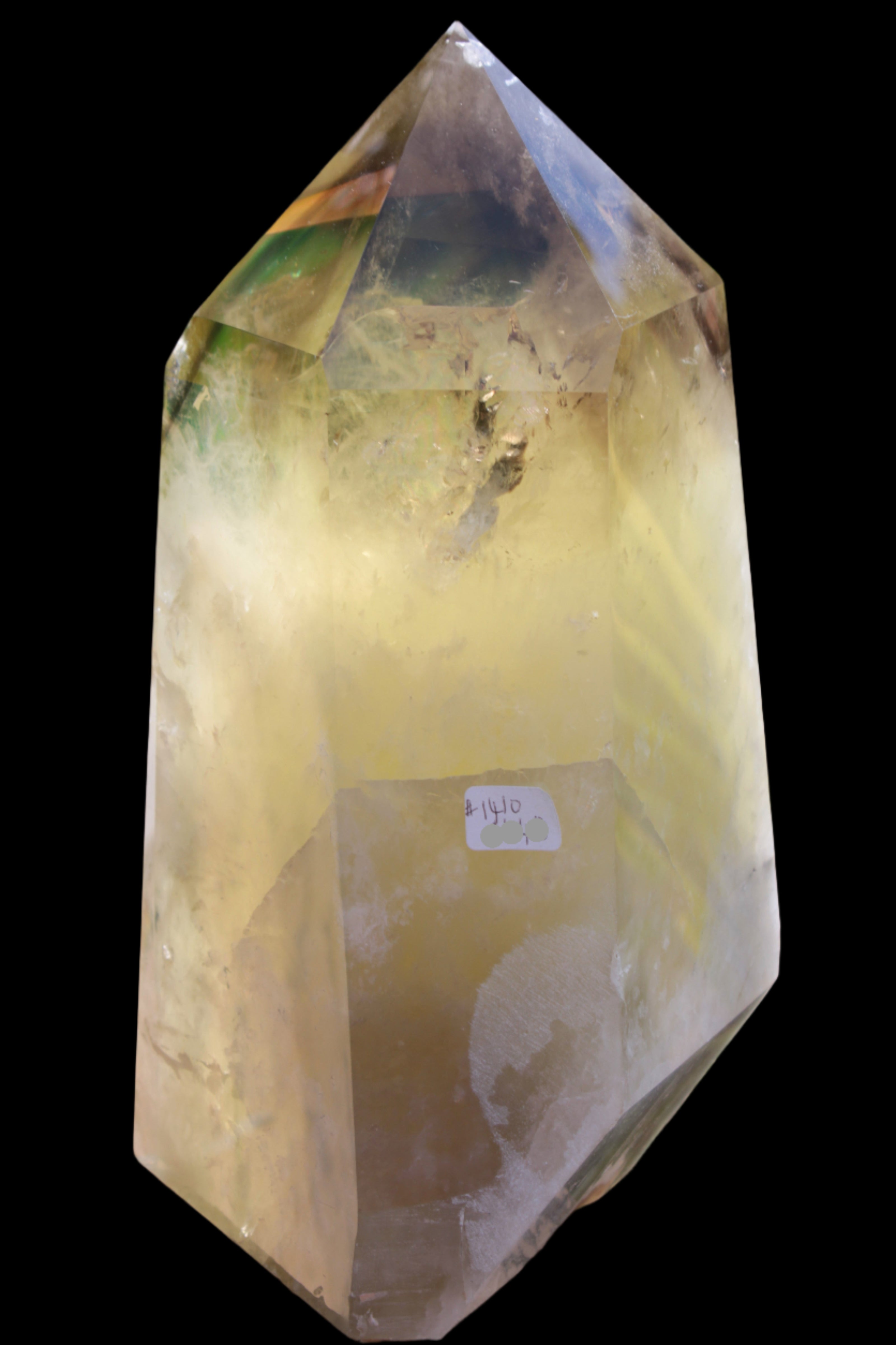 Citrine obelisk 5840g in sunlight