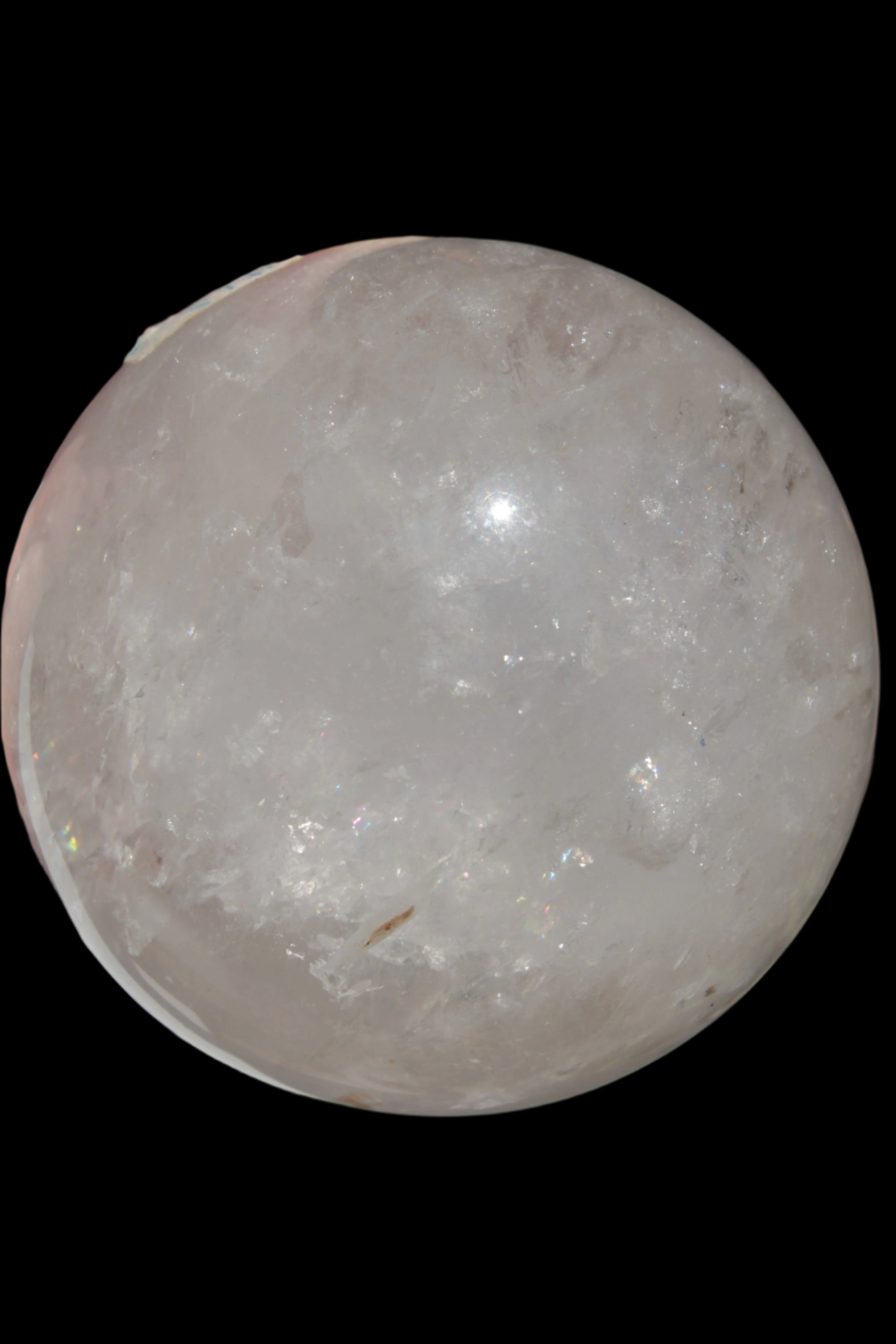Clear Quartz crystal sphere 84mm 827g in sunshine,  Rocks and Things Store