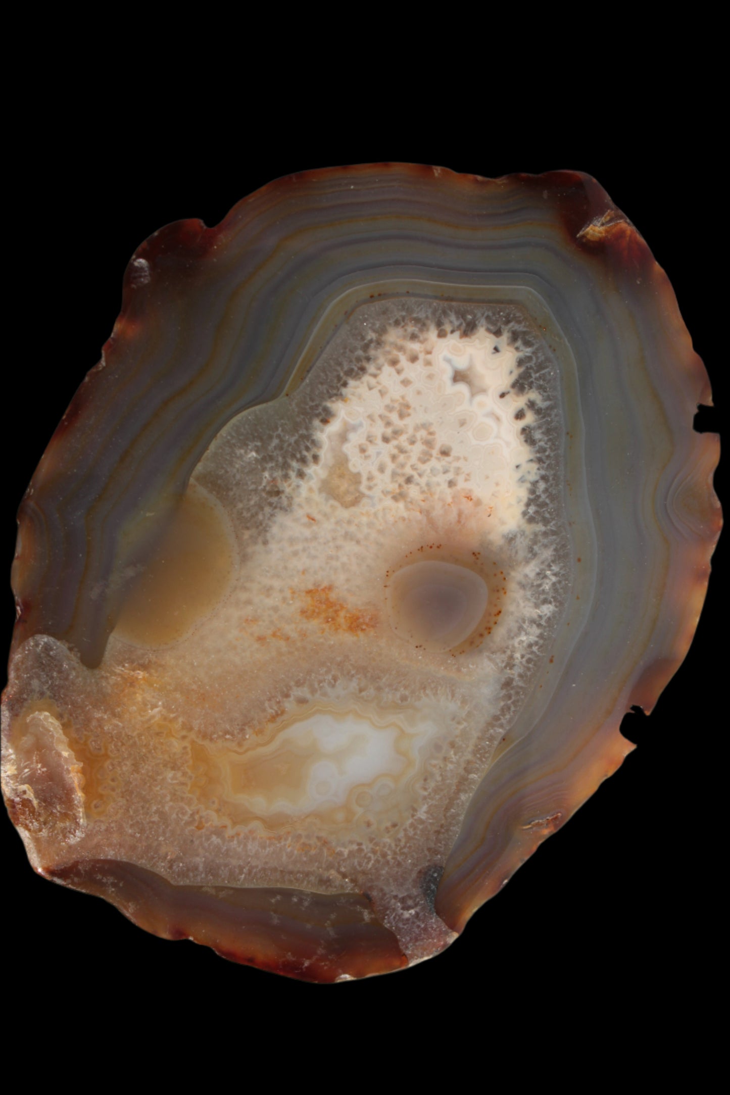Agate geode slice 546g - Rocks and Things Store