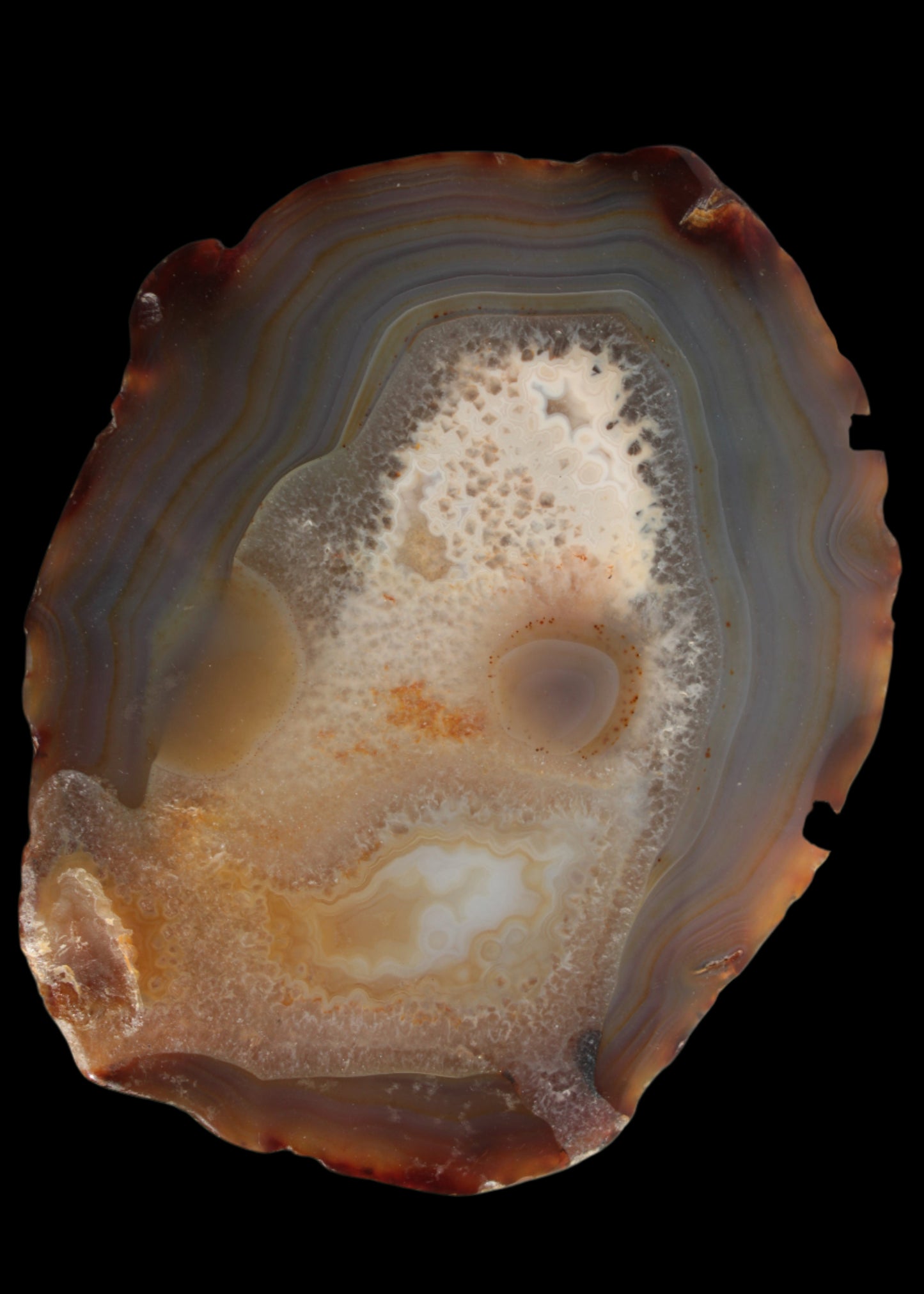 Agate geode slice 546g - Rocks and Things Store