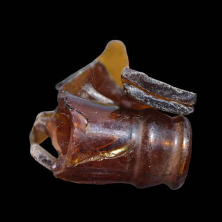 Beer bottle river glass finds from Reedy Creek, Eldorado, Victoria, 11 pieces - Rocks and Things Store