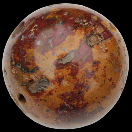 Teardrop Jasper sphere 313g in sunlight - Rocks and Things Store
