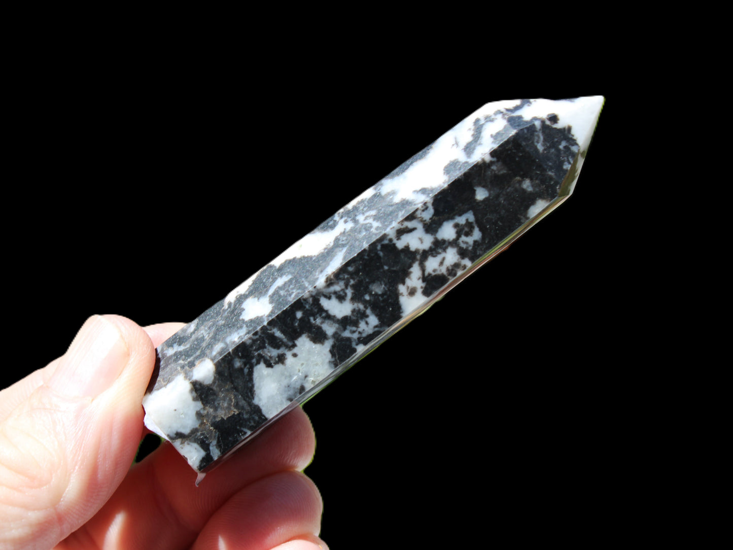 Zebra Stone wand 70g Rocks and Things