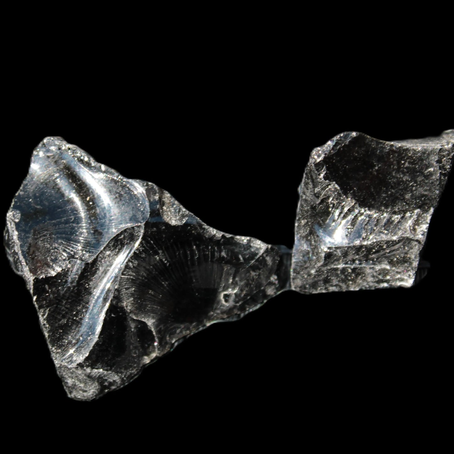 Natural Obsidian 1/2 stones 27-34g Rocks and Things