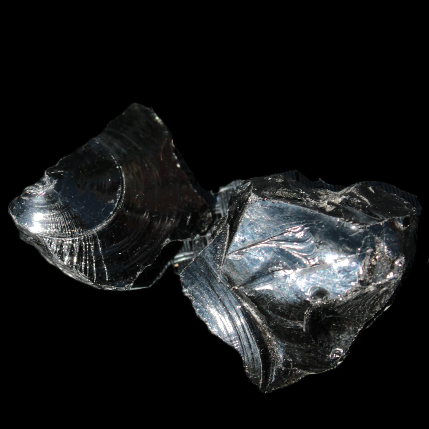 Natural Obsidian 1/2 stones 27-34g Rocks and Things