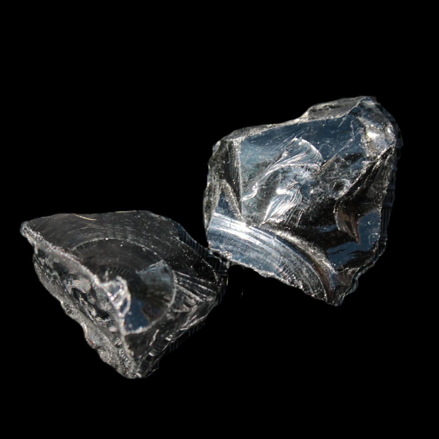 Natural Obsidian 1/2 stones 27-34g Rocks and Things