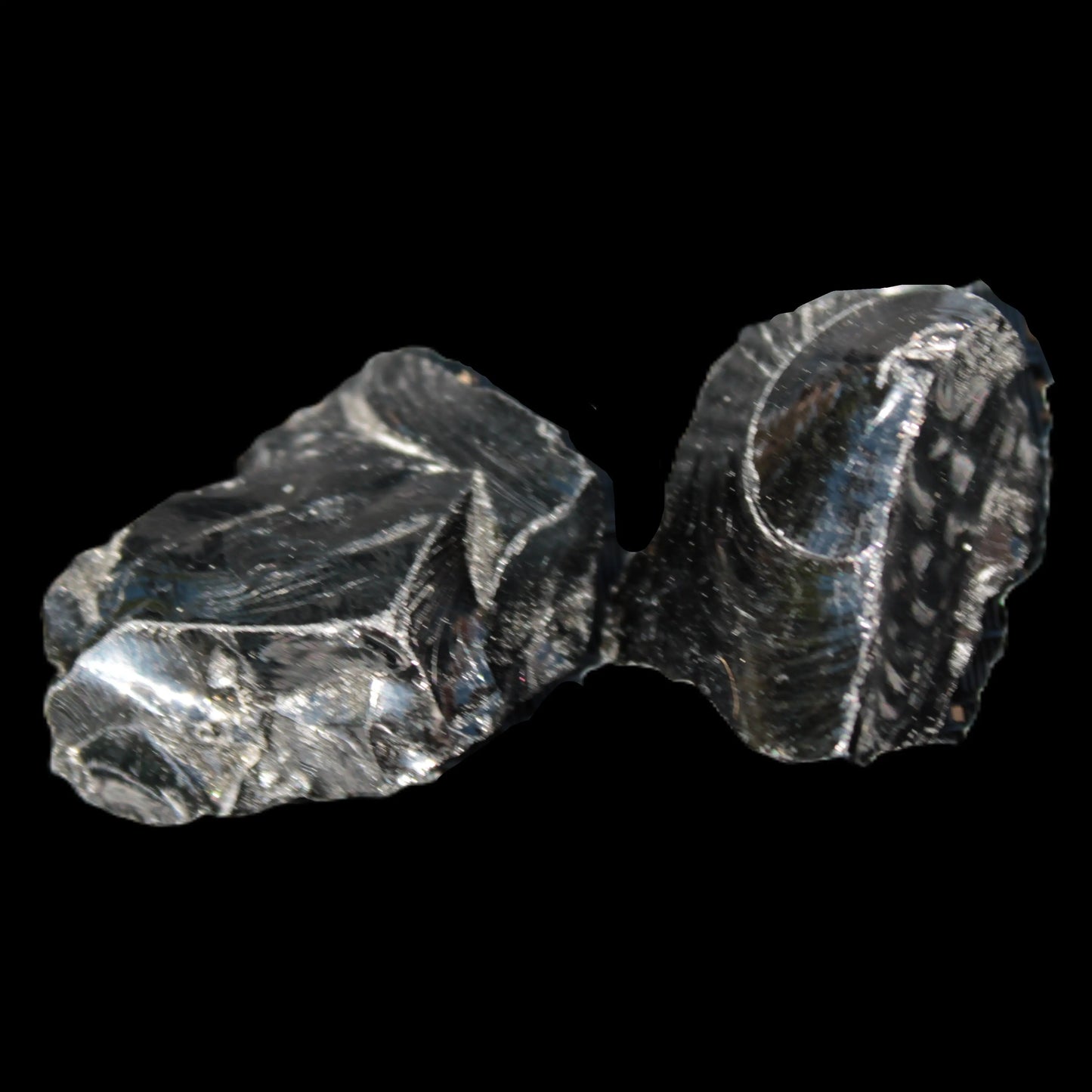 Natural Obsidian 1/2 stones 27-34g Rocks and Things