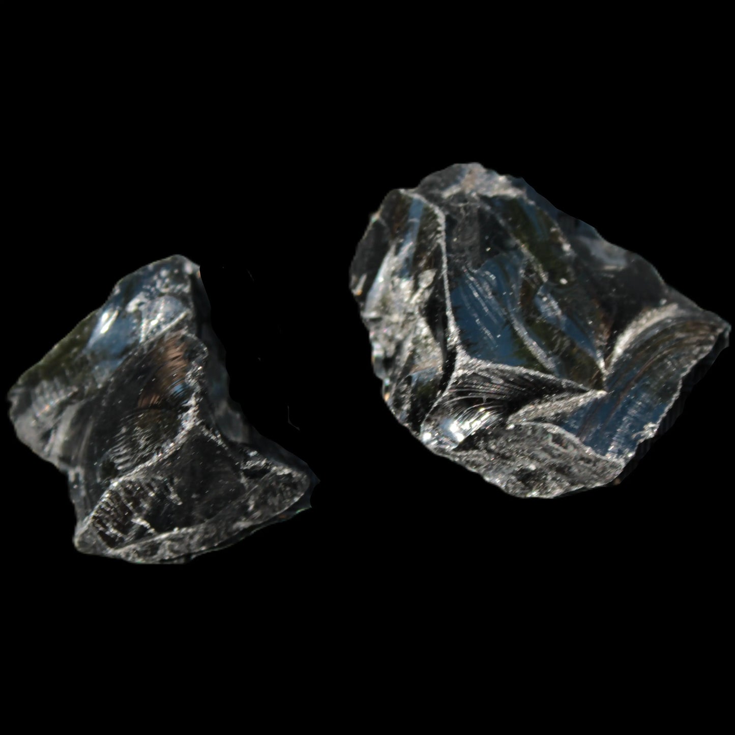 Natural Obsidian 1/2 stones 27-34g Rocks and Things