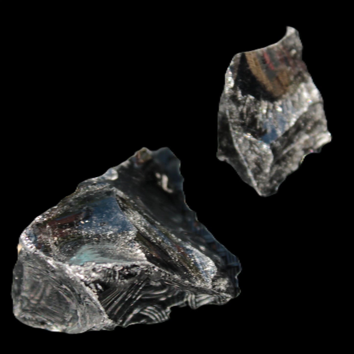 Natural Obsidian 1/2 stones 27-34g Rocks and Things