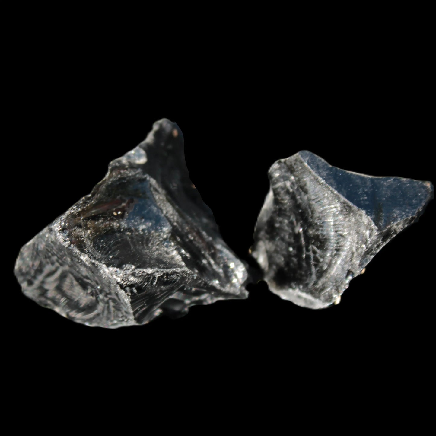 Natural Obsidian 1/2 stones 27-34g Rocks and Things