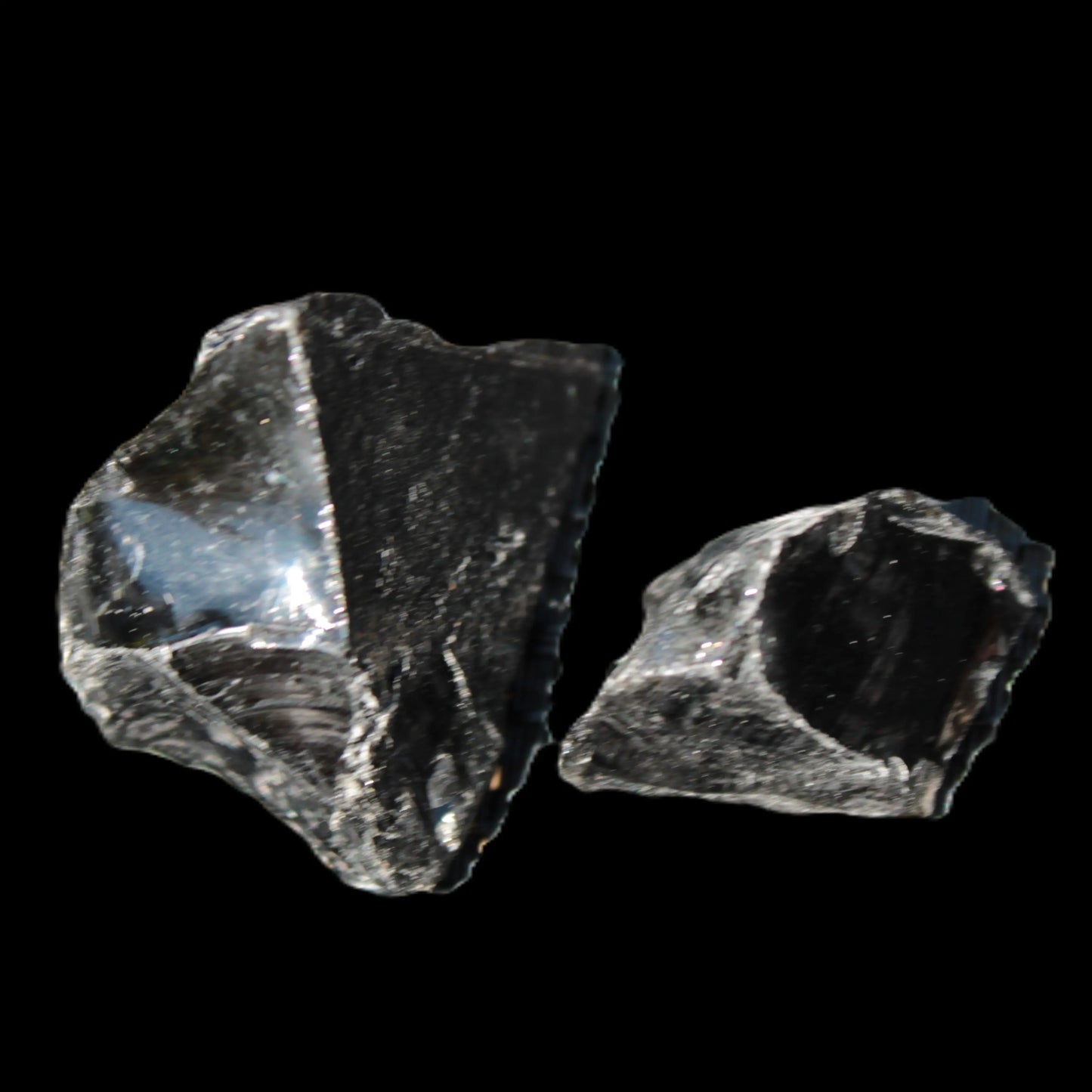 Natural Obsidian 1/2 stones 27-34g Rocks and Things