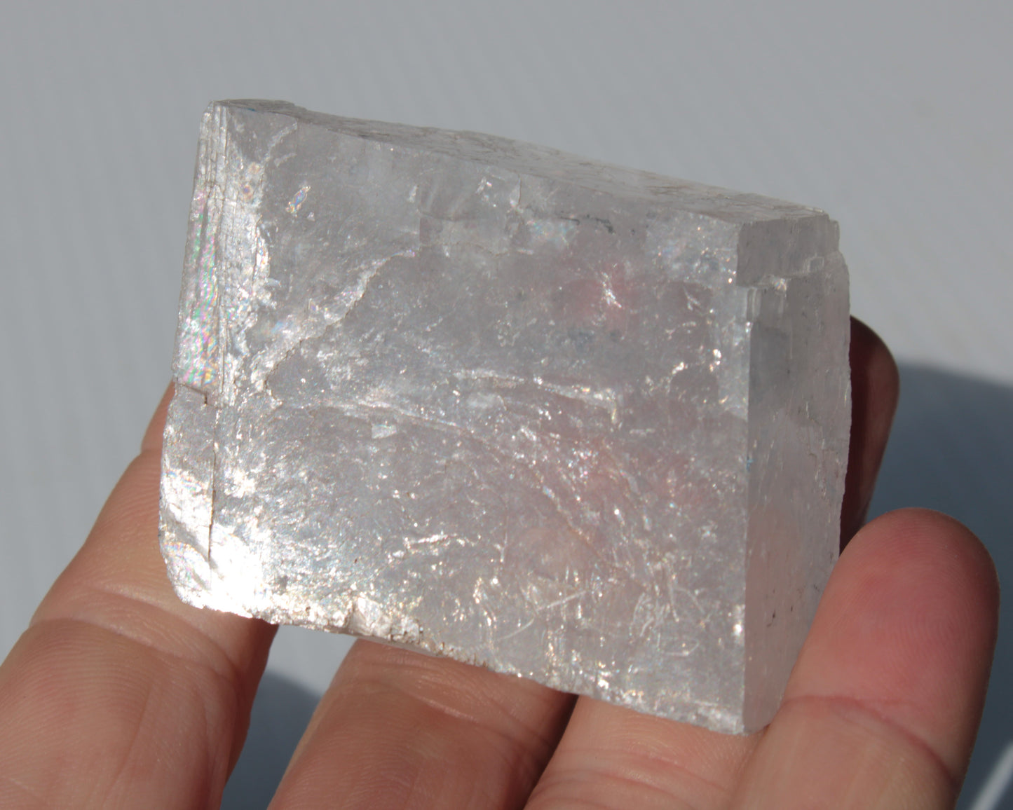 White Calcite Spar from China 124g Rocks and Things
