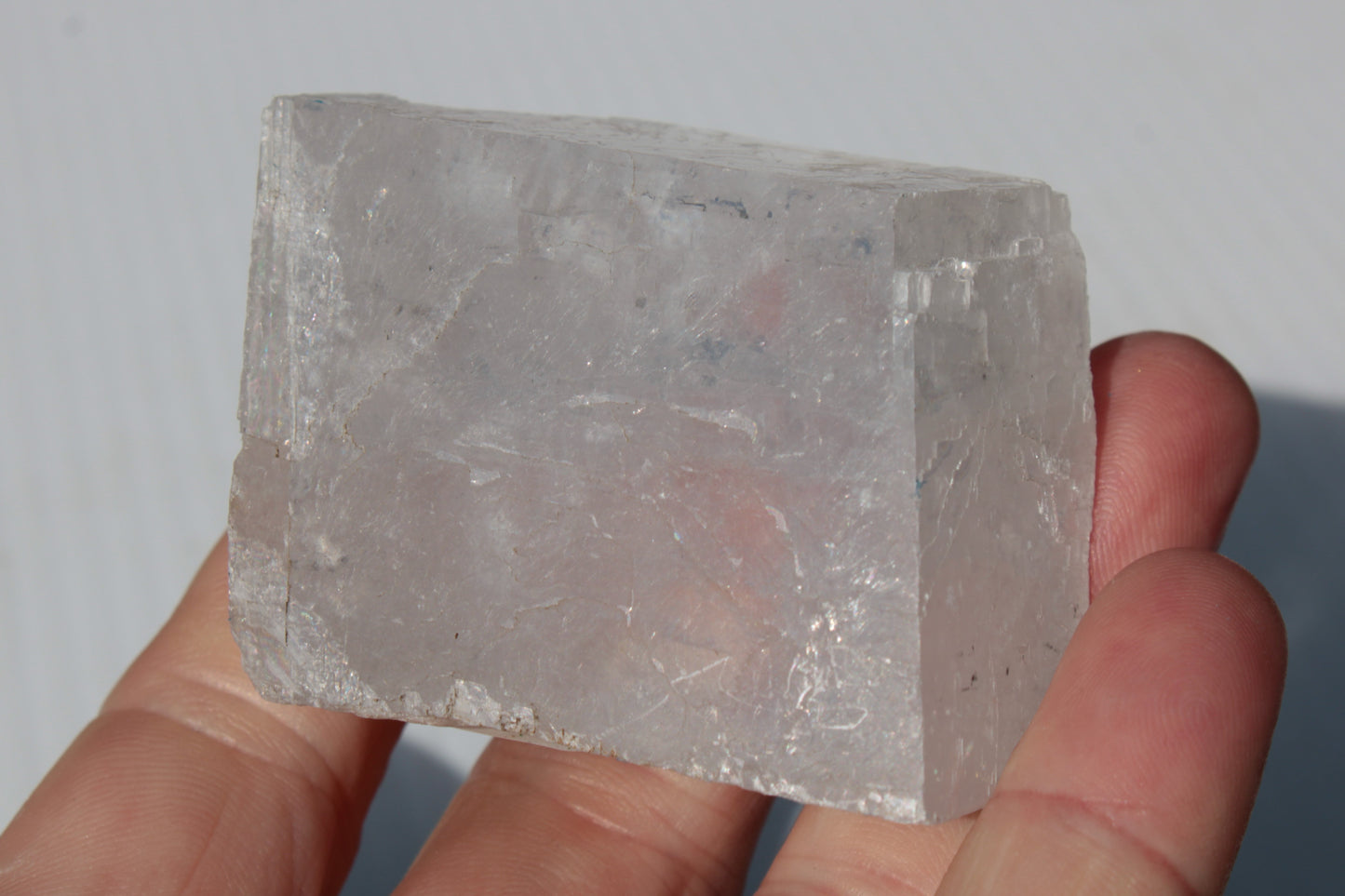 White Calcite Spar from China 124g Rocks and Things