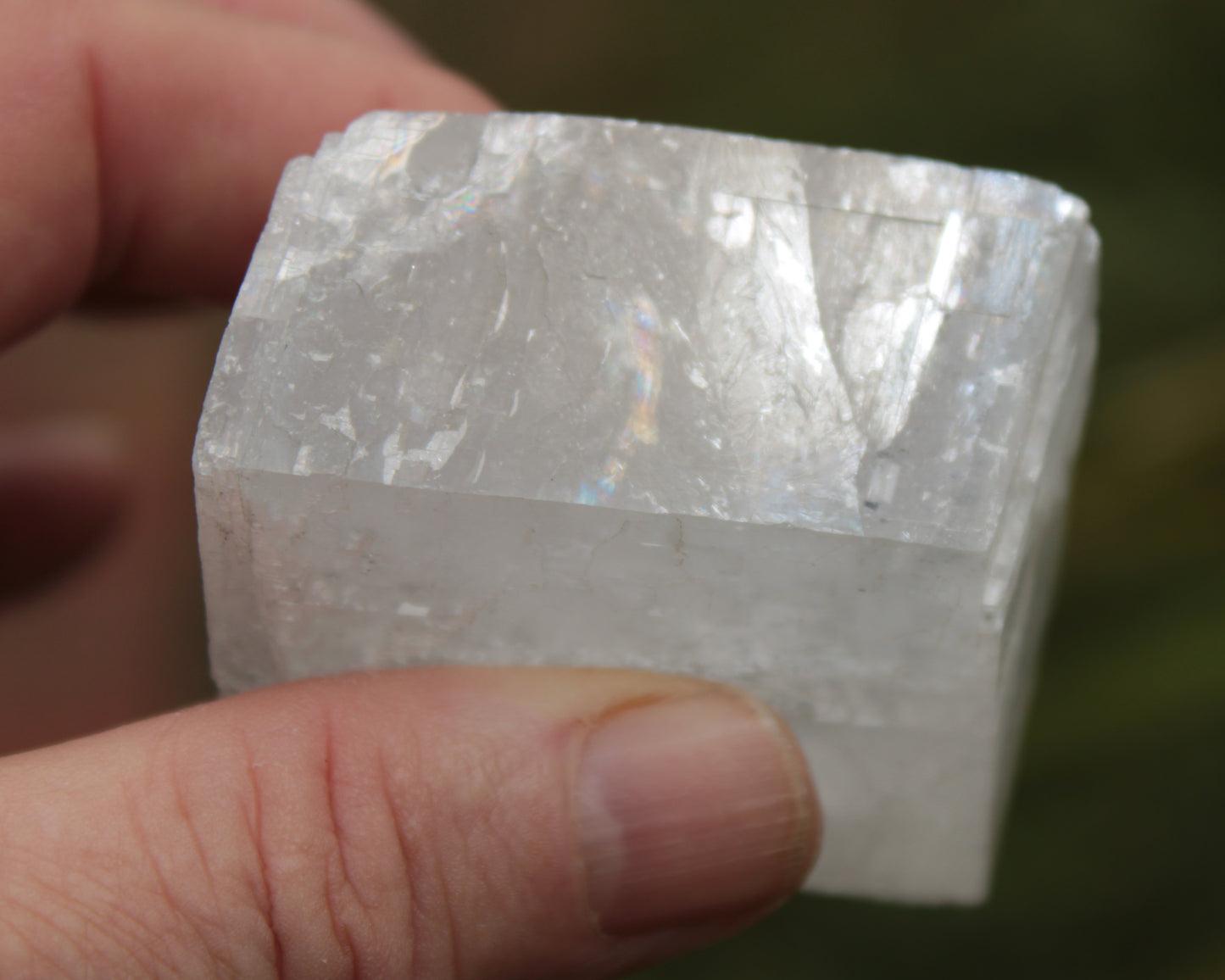 White Calcite Spar from China 124g Rocks and Things