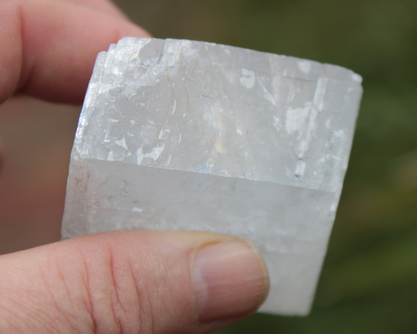 White Calcite Spar from China 124g Rocks and Things