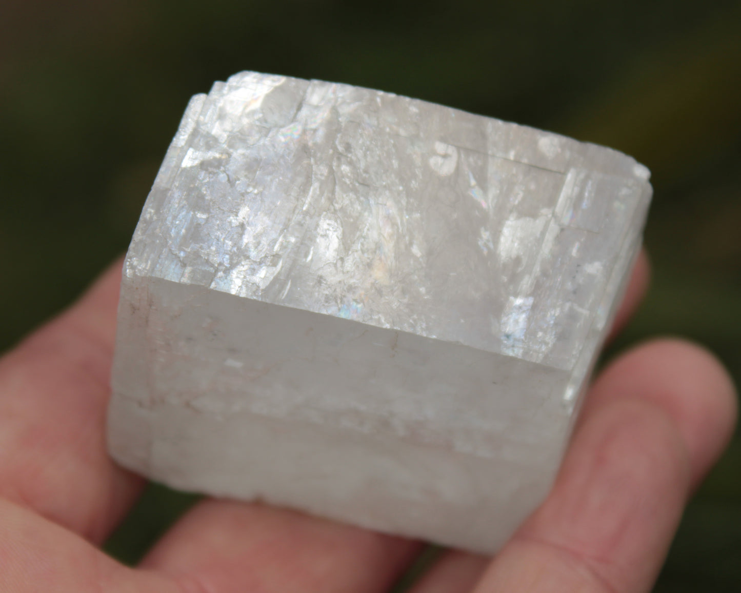White Calcite Spar from China 124g Rocks and Things