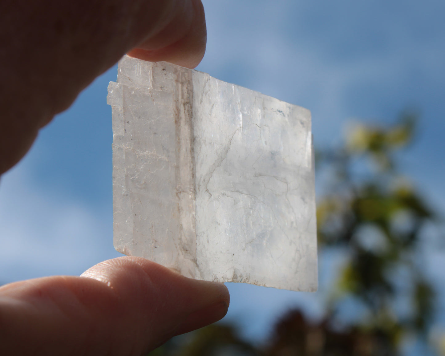 White Calcite Spar from China 124g Rocks and Things