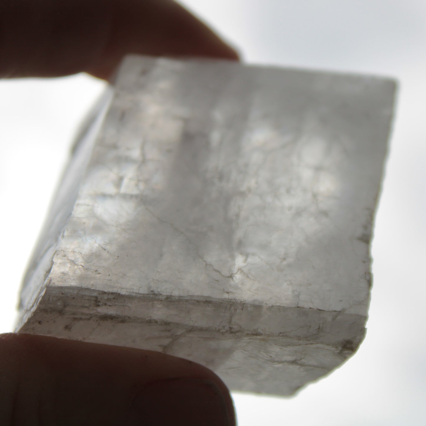 White Calcite Spar from China 124g Rocks and Things
