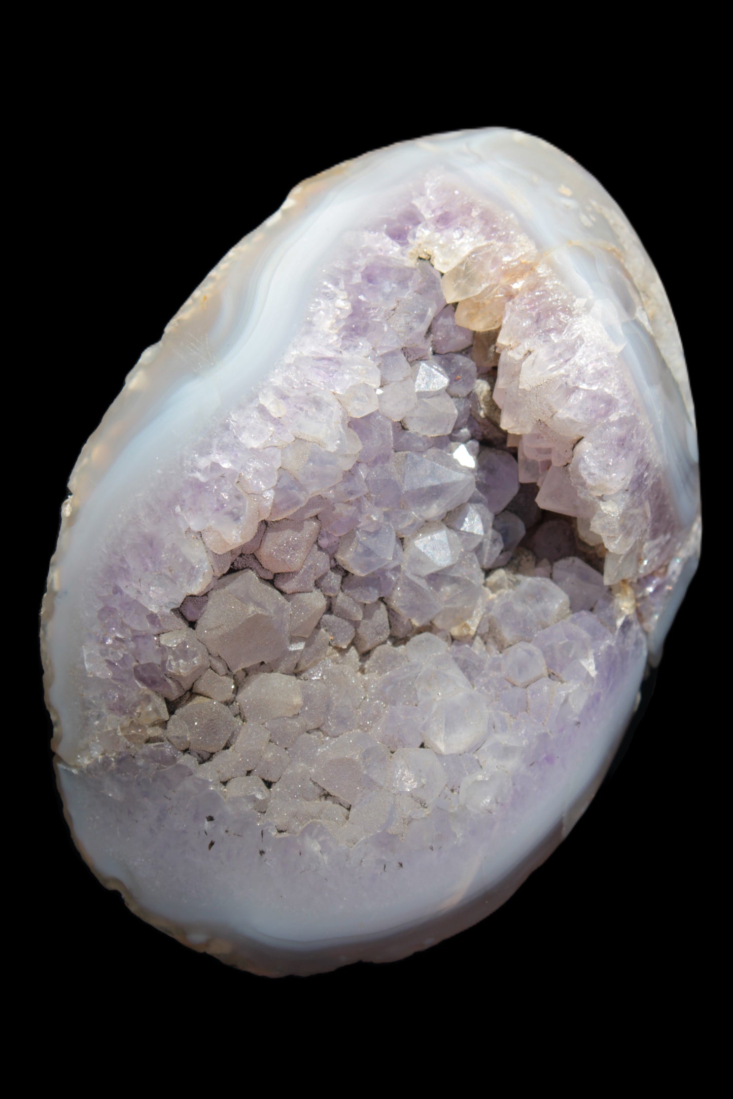 Amethyst Agate geode slice 404g - Rocks and Things Store