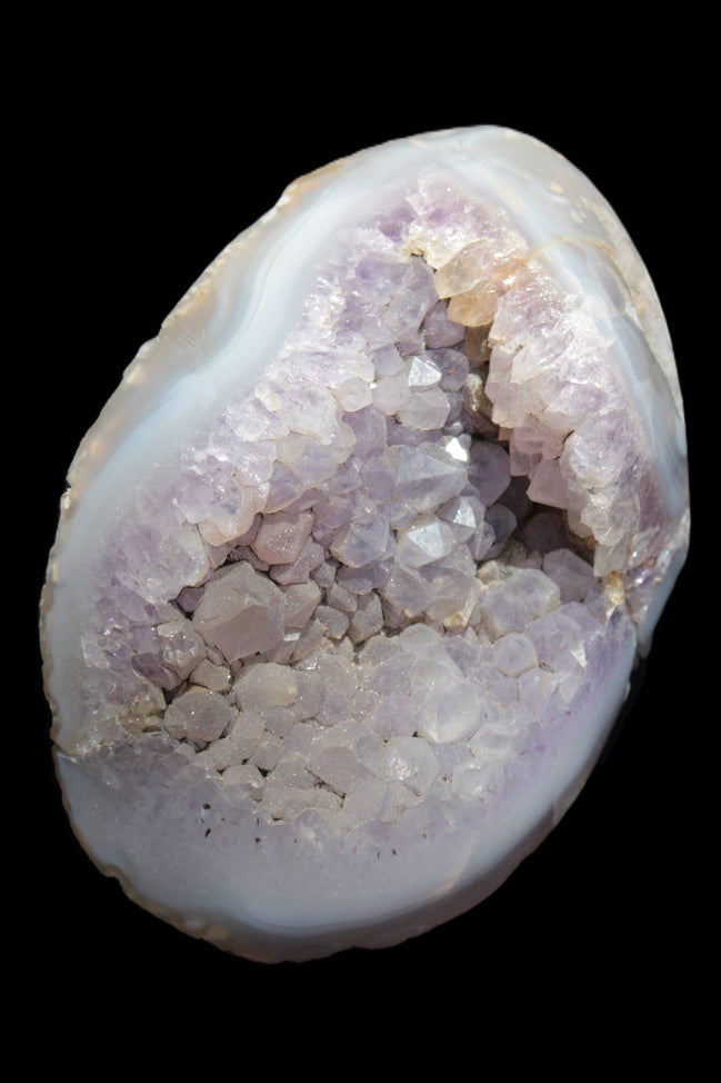 Amethyst Agate geode slice 404g - Rocks and Things Store