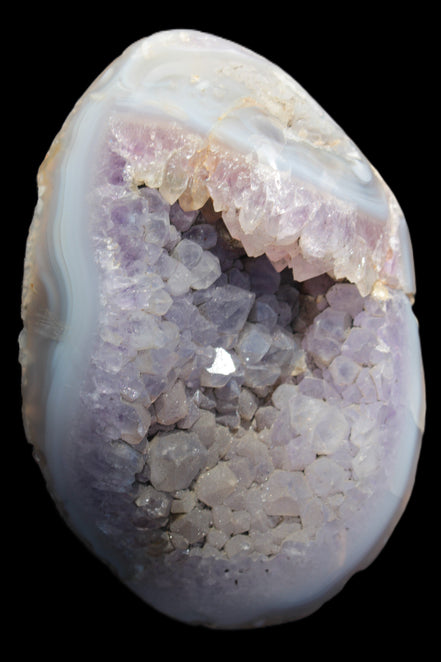 Amethyst Agate geode slice 404g - Rocks and Things Store