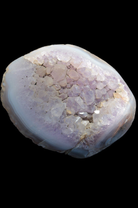 Amethyst Agate geode slice 404g - Rocks and Things Store