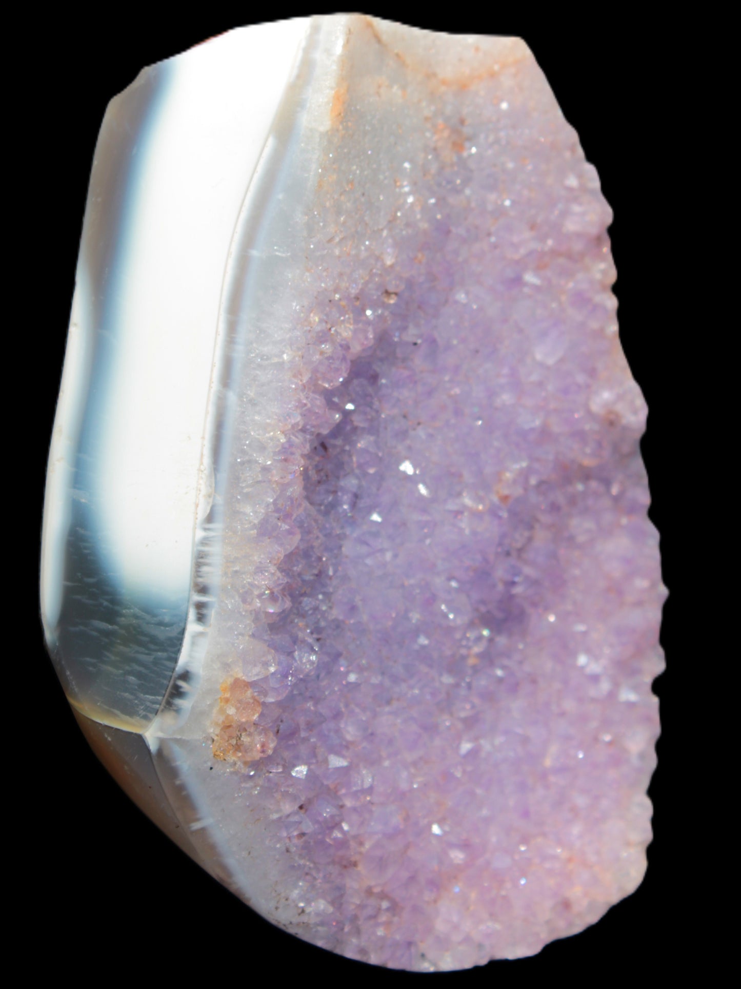 Amethyst Agate slice 355g - Rocks and Things Store