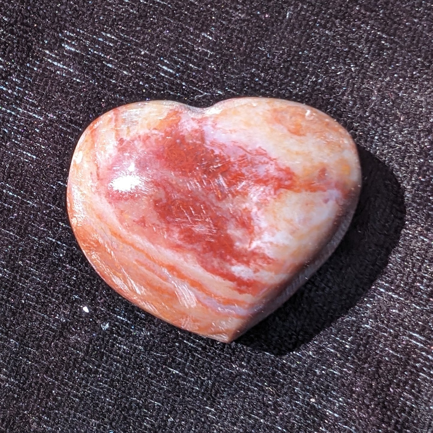 Petrified Wood heart 35mm 24g Rocks and Things