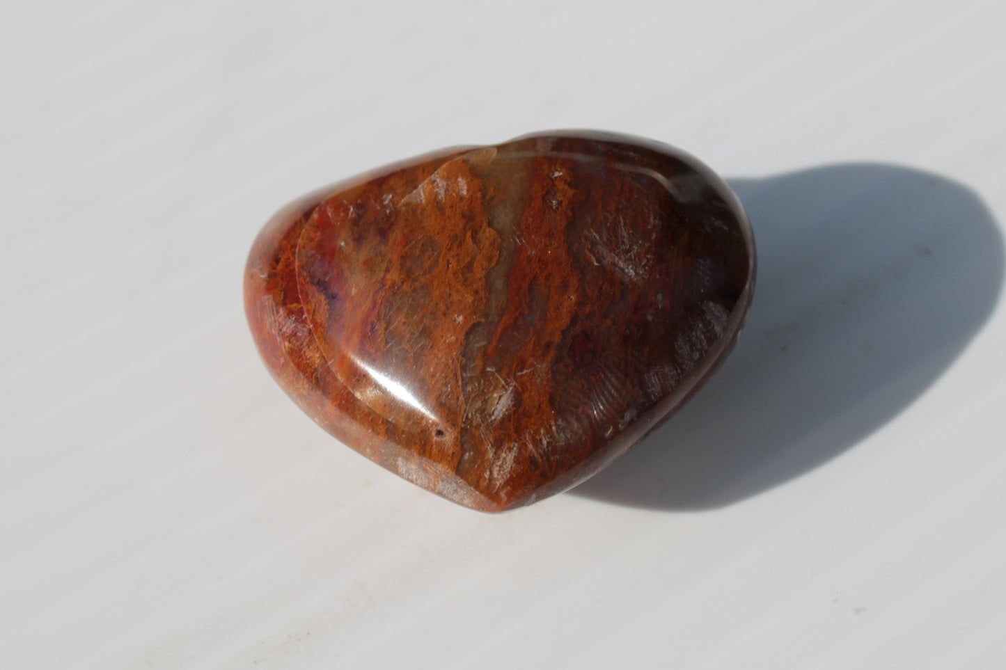 Petrified Wood heart 35mm 24g Rocks and Things
