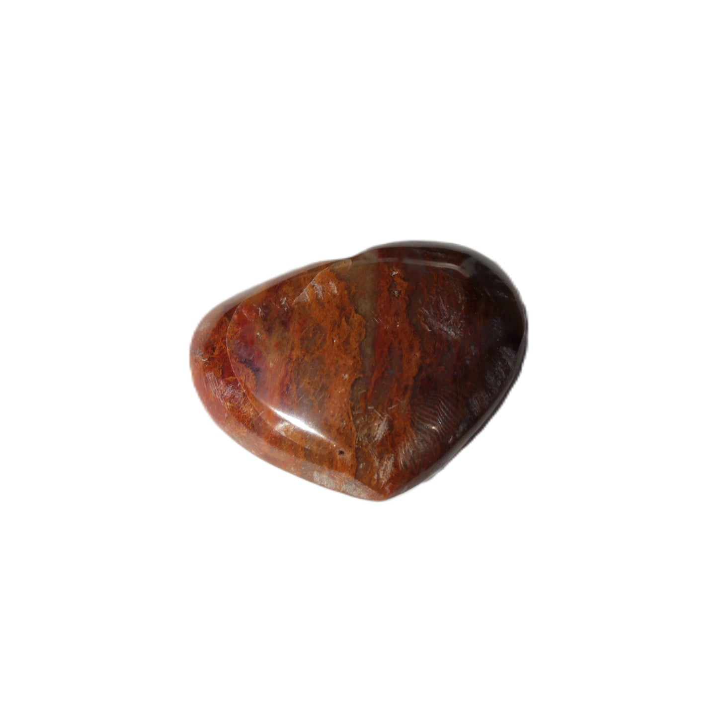 Petrified Wood heart 35mm 24g Rocks and Things