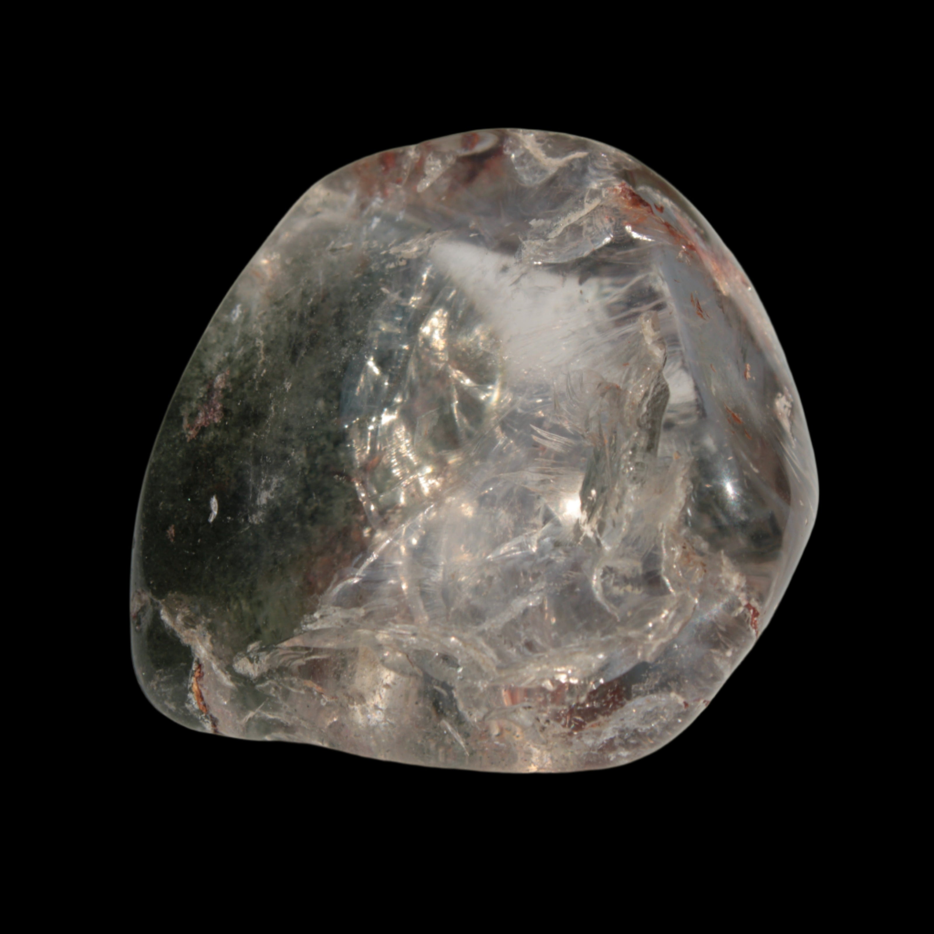 Green Ghost Quartz crystal 38g in sunlight - Rocks and Things Store