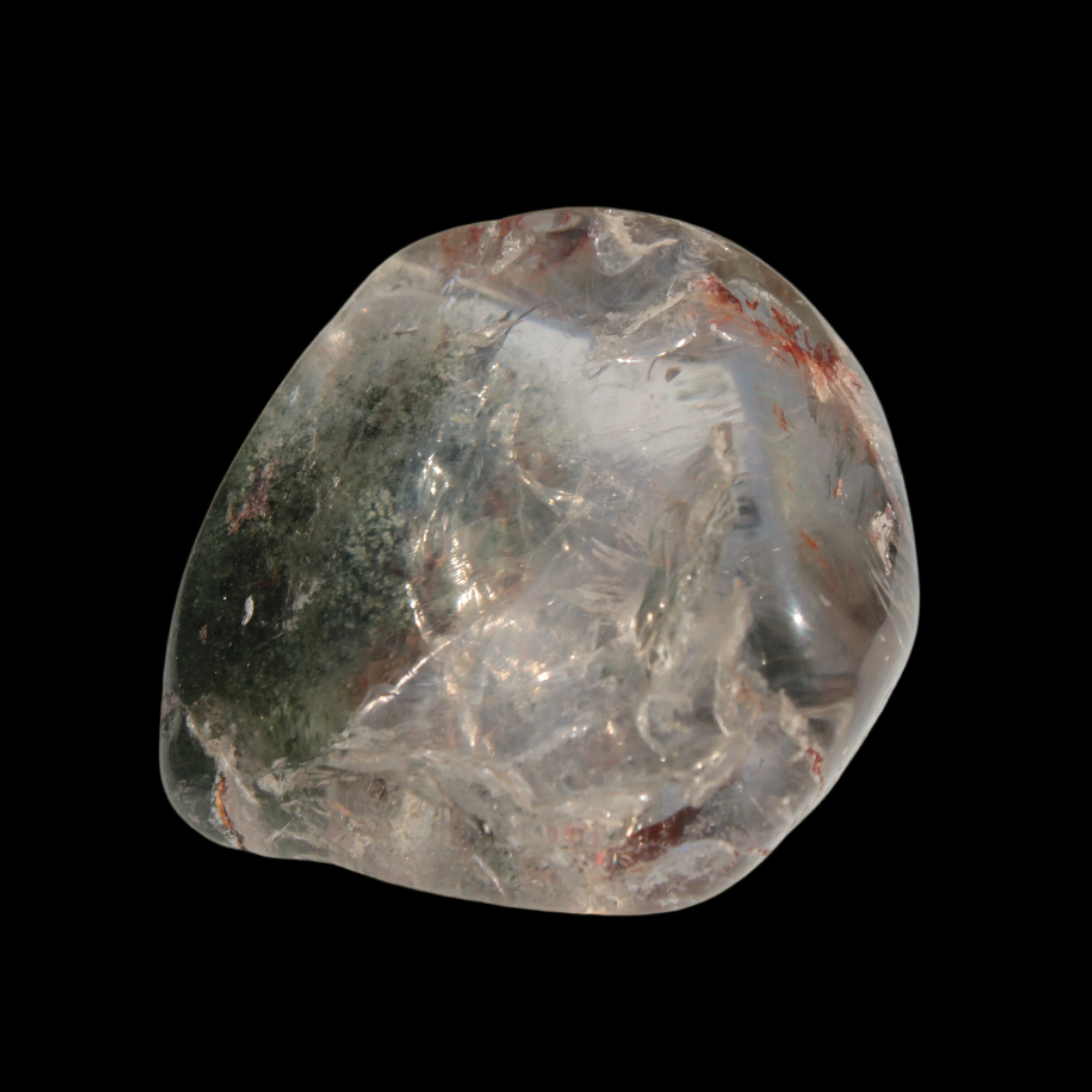 Green Ghost Quartz crystal 38g in sunlight - Rocks and Things Store