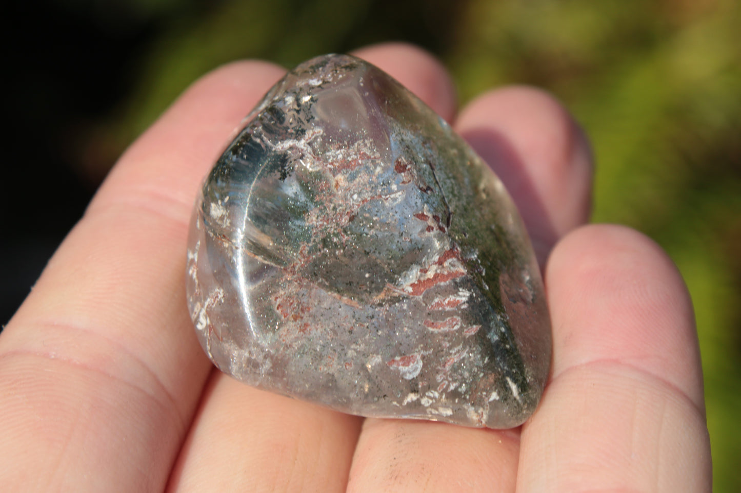 Green Ghost Quartz cluster 38g Rocks and Things