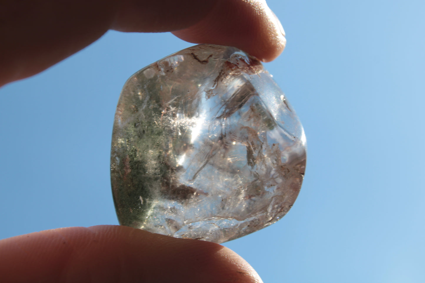 Green Ghost Quartz cluster 38g Rocks and Things