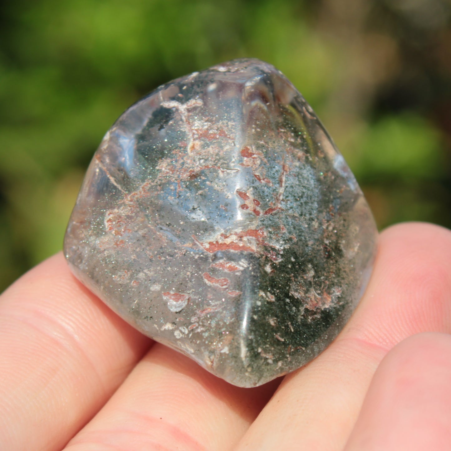 Green Ghost Quartz cluster 38g Rocks and Things