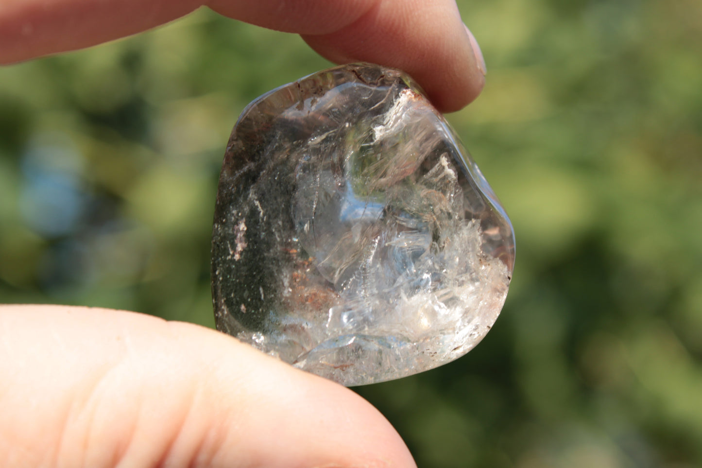 Green Ghost Quartz cluster 38g Rocks and Things