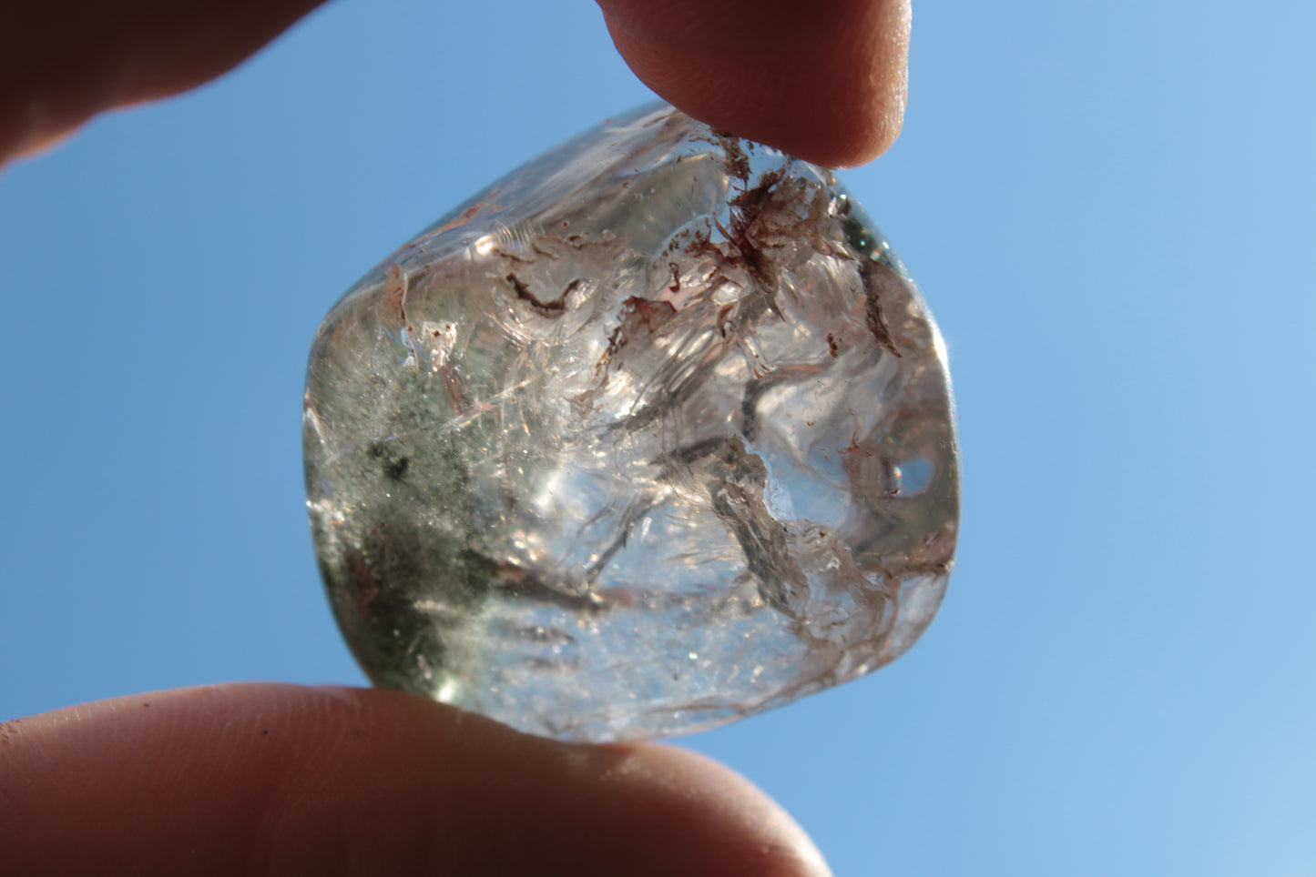 Green Ghost Quartz cluster 38g Rocks and Things
