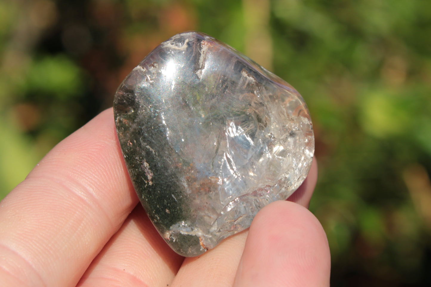 Green Ghost Quartz cluster 38g Rocks and Things