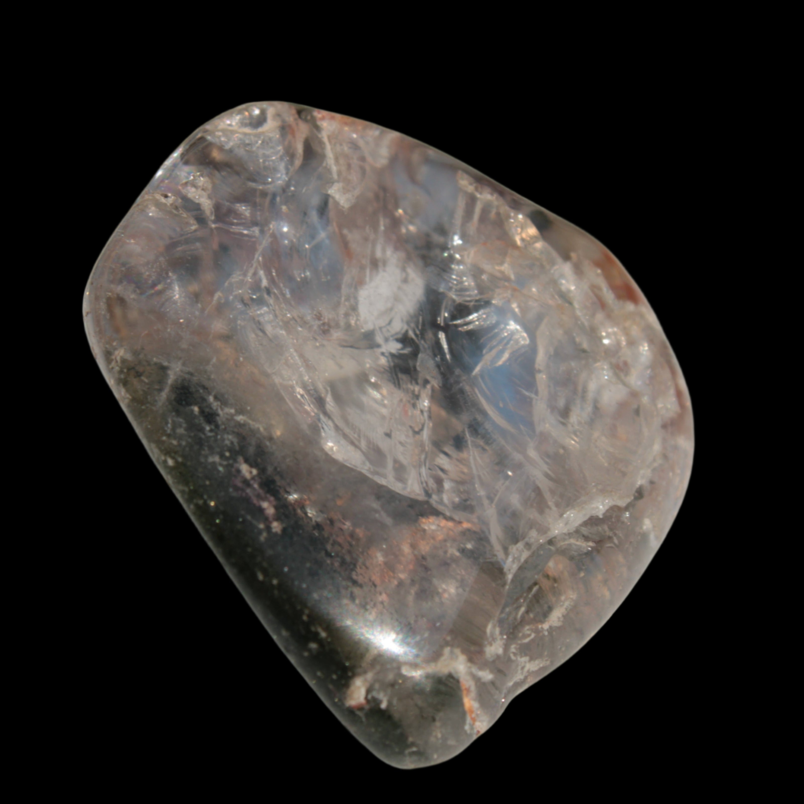 Green Ghost Quartz crystal 38g in sunlight - Rocks and Things Store